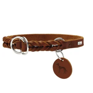 Versand Am Gleichen Tag HUNTER Dressurhalsband Solid Education cognac 55 Leder